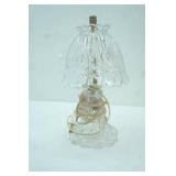 Vintage Princess House Heritage Romance Collection Small Crystal  Electric Lamp