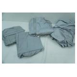 Grey Sheet Set, Queen Size. Cotton/Polyester. NEW/LIKE NEW