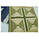 Quilted Afghan and Table Centerpiece