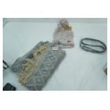 All NEW with Tags. C.C. Stocking Cap, Polyester Scarf, Belt