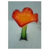 Vintage Murano Art Glass Vase. "Jack-in-the-Pulpit"