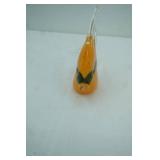 Vintage Murano-Style Glass Orange Angelfish 7" tall by 6" long