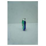 Vintage Murano-Style Art Glass Penguin Figurine 6" tall