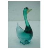 Vintage Murano Art Glass Duck Figurine 6" tall