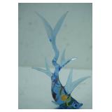Murano Glass Fish Sculpture. (made in Italy sticker)