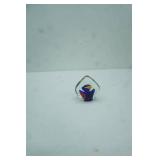 Vintage Murano Art Glass Aquarium Paperweight 3.5" tall