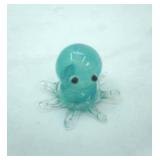 Hand-Blown Art Glass Octopus Figurine