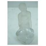 Poul Kedelv Art Glass Mermaid Sculpture for Reijmyre, Sweden
