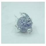 Art Glass Puffer Fish Sculpture