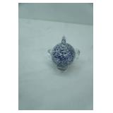 Art Glass Puffer Fish Sculpture