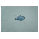 Vintage Art Glass Conch Shell. Iridescent. Signed on the Bottom