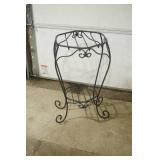 Decorative Metal Plant Stand. Wrought-Iron-Type.