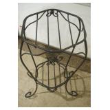 Decorative Metal Plant Stand. Wrought-Iron-Type.