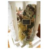 Decorative Lantern with Gnome Figurine