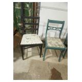 5ct Recovered, Repainted, Vintage Dining Room Chairs