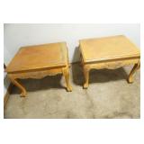 Set of Vintage Wooden Claw foot End Tables