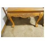 Set of Vintage Wooden Claw foot End Tables