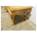 Set of Vintage Wooden Claw foot End Tables