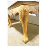 Set of Vintage Wooden Claw foot End Tables