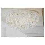 NEW IN BOX Maxax Crystal Chandelier. Flush Mount