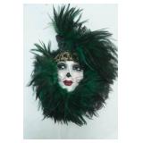 Unique Creations Hand-Painted Porcelain Cat Face Wall Mask. Signed Numbered 796/1000