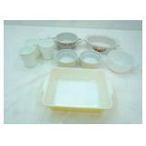 Vintage White Milk Glass Cups and Other Pieces