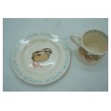 Vintage Bridgewater Baby Animals cup and saucer
