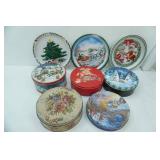 Vintage Christmas Cookie Tins and Serving Platters