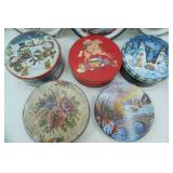 Vintage Christmas Cookie Tins and Serving Platters