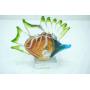 Hand-Blown Art Glass Tropical Fish Sculpture