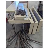 Four Sol-O-Matic Fiberglass Laundry-Folding Tables