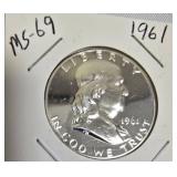 1961 Franklin Half Dollar - Grade: MS-69
