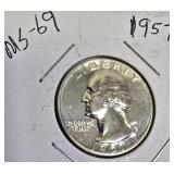 1957 George Washington Quarter - MS-69 grade.