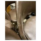 Set of 12 Brown Swivel Chairs (597835)