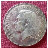 1949 Canadian Silver Half Dollar