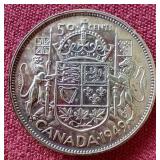 1949 Canadian Silver Half Dollar