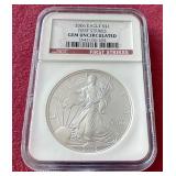 2006 1 oz Silver Eagle - NGC Gem Uncirculated