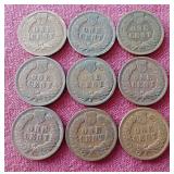 (9) Indian Pennies