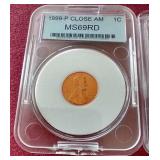 (2) Slabbed Modern Coins