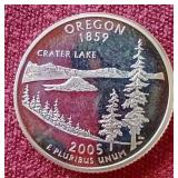 2005-S Silver Proof Oregon Quarter