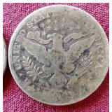 (2) Barber Half Dollars