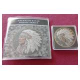 American Eagle Mosaic Series 1 oz Silver - Native American Chief