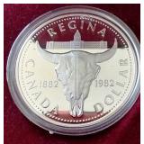 1982 Canada Proof Silver Dollar