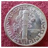 1942-S Uncirculated Mercury Dime