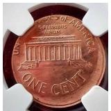 2001 Uncirculated Broadstruck Error Penny - NGC Certified