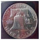 1962 Uncirculated Franklin Half Dollar