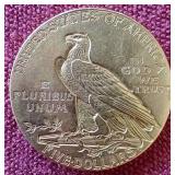 1909-D Indian $5 Gold Coin