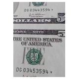 Uncut Strip of (4) 2003 $5 Star Notes - Very Cool!