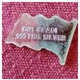 U.S. Flag 1 Gram Silver Bar