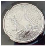 2024 Tokelau Untamed Landscaped 1 oz Silver - NGC MS69